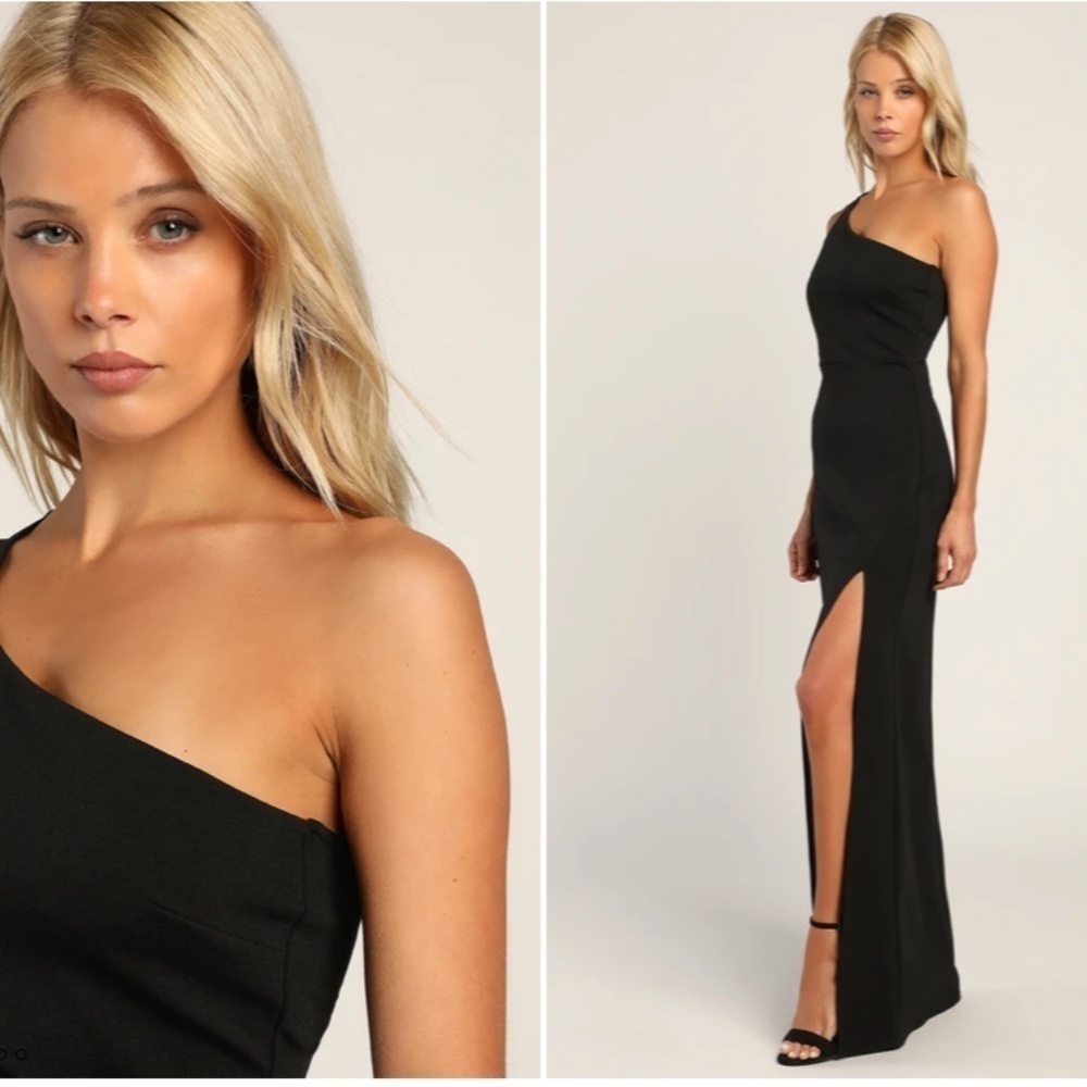 LULU's Sexy Prom Wedding Elegant Classic One Shoulder Mermaid Trumpet Ma…